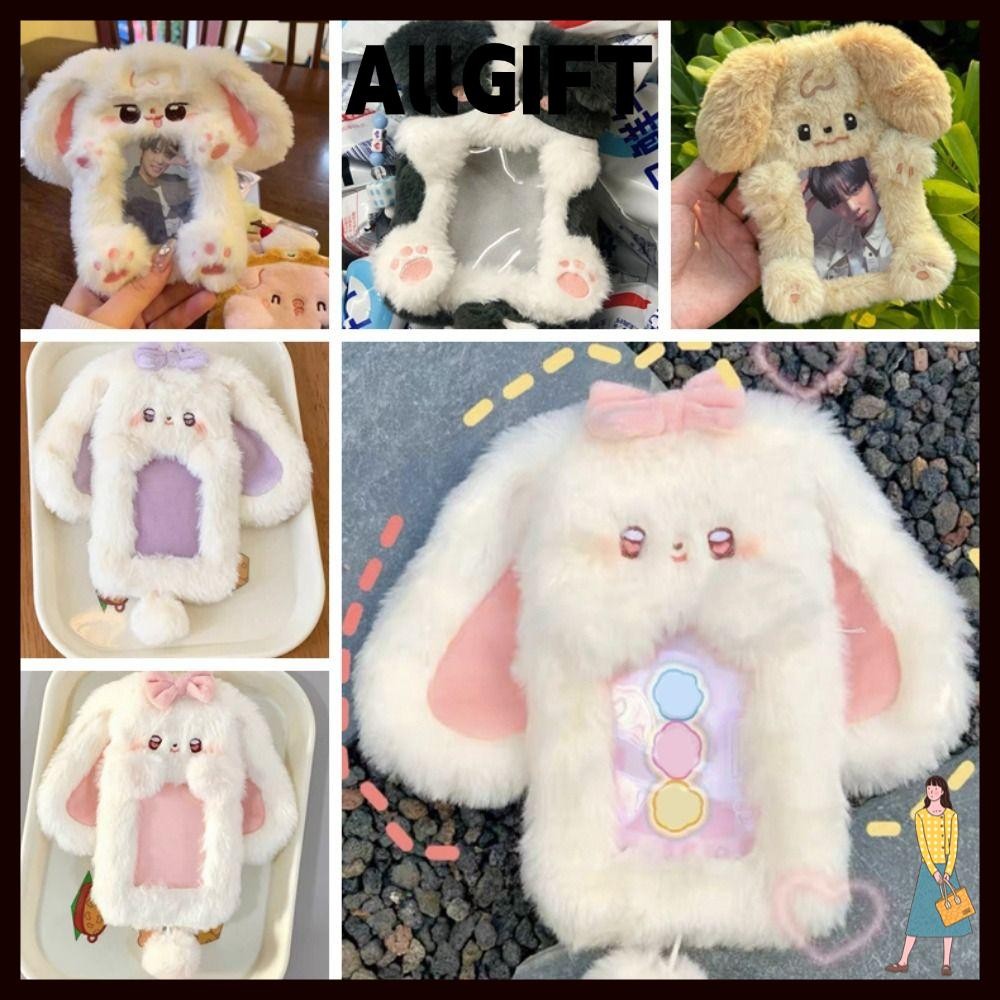 AllGIFT Photocard, Đa Năng Tai Lớn Thỏ / Border Collie Photo Card Holder, Phim Hoạt Hình Sang Trọng 