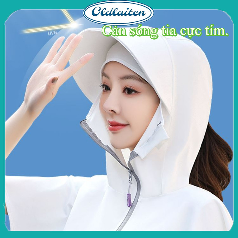 Áo chống nắng, chống tia UV, áo chống nắng có mũ, mỏng nhẹ và thoáng khí, áo choàng.