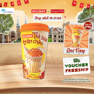 Trà Sữa Trân Châu Hoàng Kim Hillway dạng Ly  - Chuẩn vị Đài Loan size L (Ly 1 gói trà sữa, 1 gói trân châu)