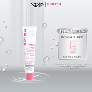 Kem dưỡng ẩm TOPICREM HYDRA+ LIGHT MOISTURIZING RADIANCE CREAM 40ml