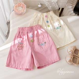 Quần short bé gái dễ thương mẫu mới mùa hè quần ren phong cách phương Tây quần trẻ em thêu ngọt ngào