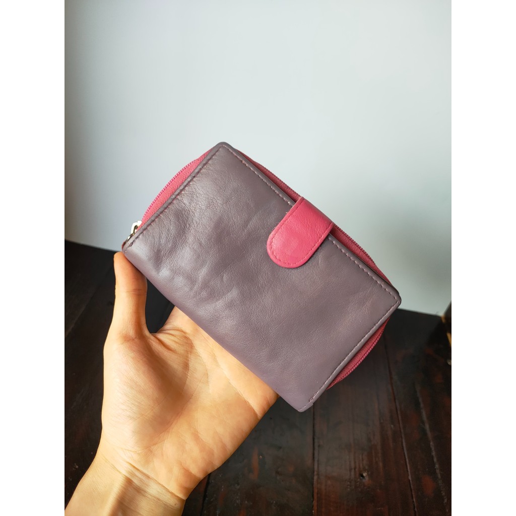 Ví bóp da thật VD221 secondhand wallet vintage Đồ Si Bon