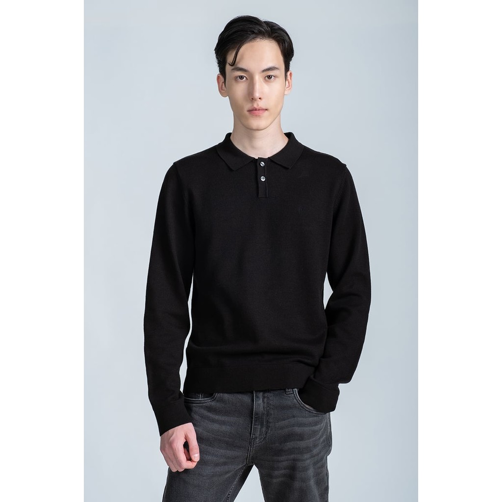 Áo Len Tay Dài Cổ Bẻ , mềm mại, giữ nhiệt tốt John Henry - SW24FH03T-LB