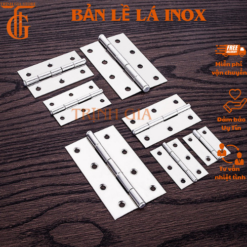 Combo10 Bản Lề  Lá Inox 304 , Bản Lề Cửa Tủ Inox 304