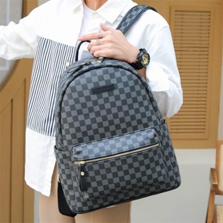 Balo đi học, ba lô di chơi kẻ caro size 40 đựng vừa laptop, a4 K570