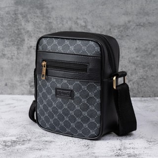 Túi đeo chéo cao cấp, Da họa tiết sang trọng, dây lụa dầy dặn móc khóa hợp kim SU27