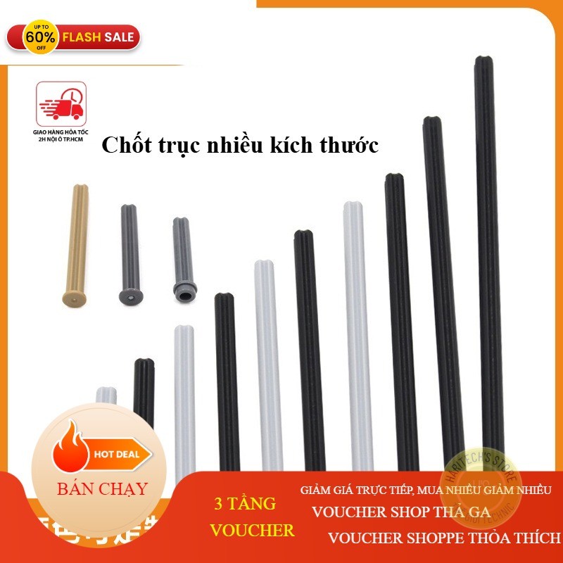 Combo 10 thanh chốt trục technic đủ độ dài 3L 4L 5L 6L 7L 8L 9L 10L 16L part 3737 60485 3706 3707 45