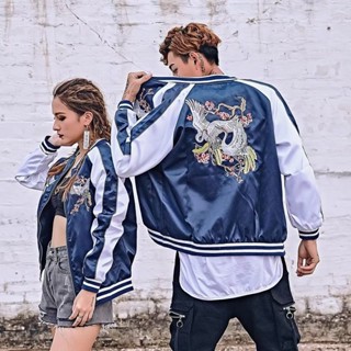  Áo khoác nam cặp đôi phi công áo khoác bóng chày 