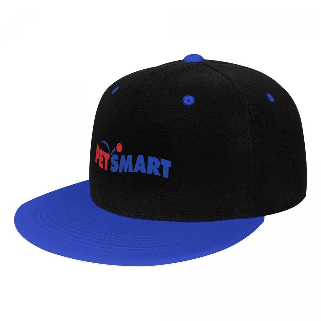 Mũ Bóng Chày PetSmart Logo với Vành Phẳng và Màu Sắc Tương Phản - Unisex, Phù Hợp Cho Hip Hop và Gol