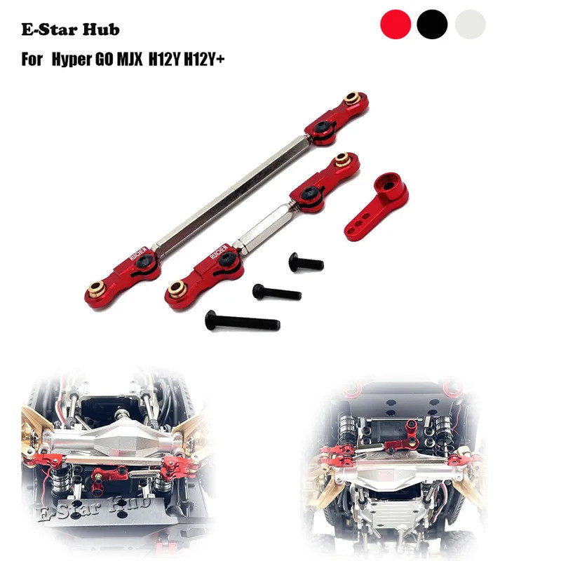 Cần lái servo cho Hyper GO MJX H12Y H12Y+ OP, phụ kiện nâng cấp kim loại, xe mô hình RC, xe bánh xíc