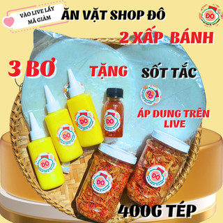   COMBO 1KG  phơi sương đủ vị  2 Bánh tráng + tặng sốt +3 chai Bơ -2 Ruốc hành phi ăn shop đô  