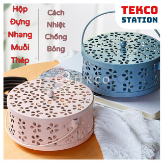 Hộp Đựng Nhang Muỗi, Cuộn Đàn Hương Bằng Thép Chống Cháy, Cách Nhiệt - Hộp Đựng Nhang Muỗi Sơn Tĩnh Điện