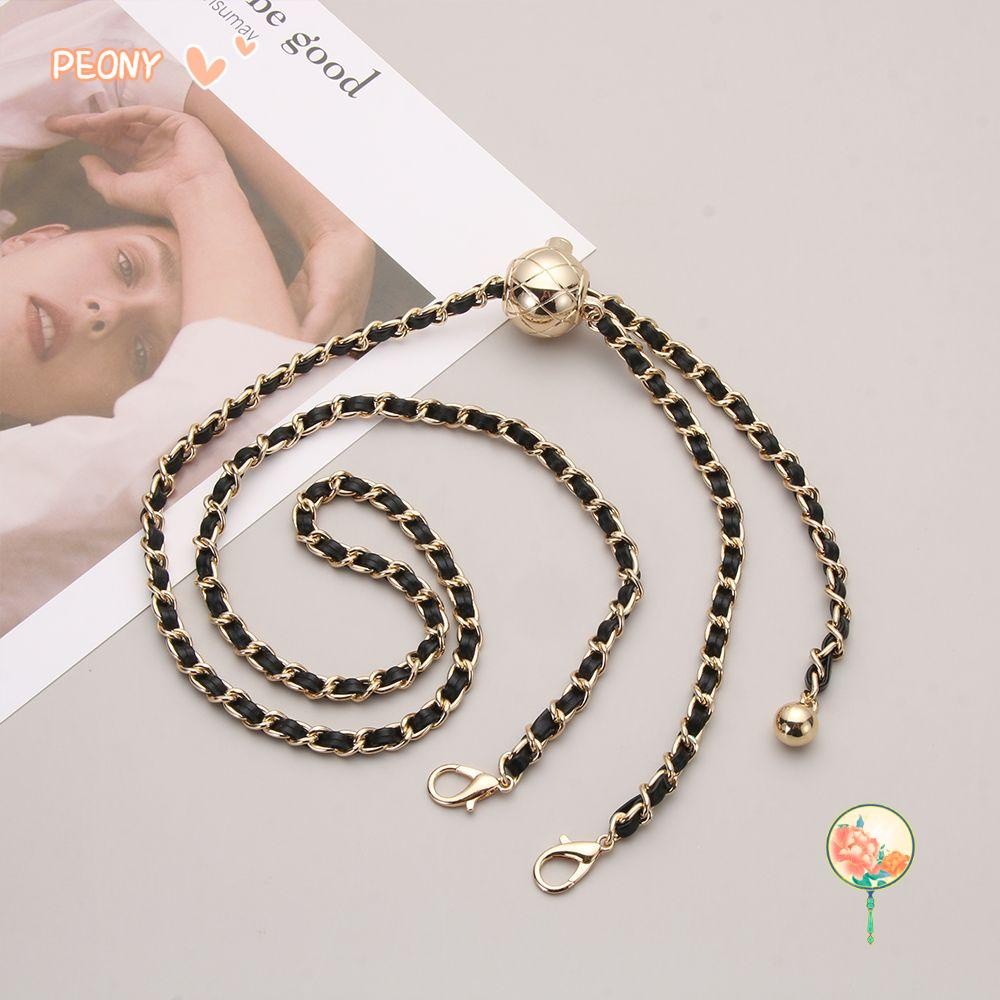 DP5 PEONY-HOME Ví Mỏng Dây Xích Kim Loại Có Thể Tháo Rời Phụ Kiện Vai Đeo Ngang Bộ Phận Túi Thép Dây