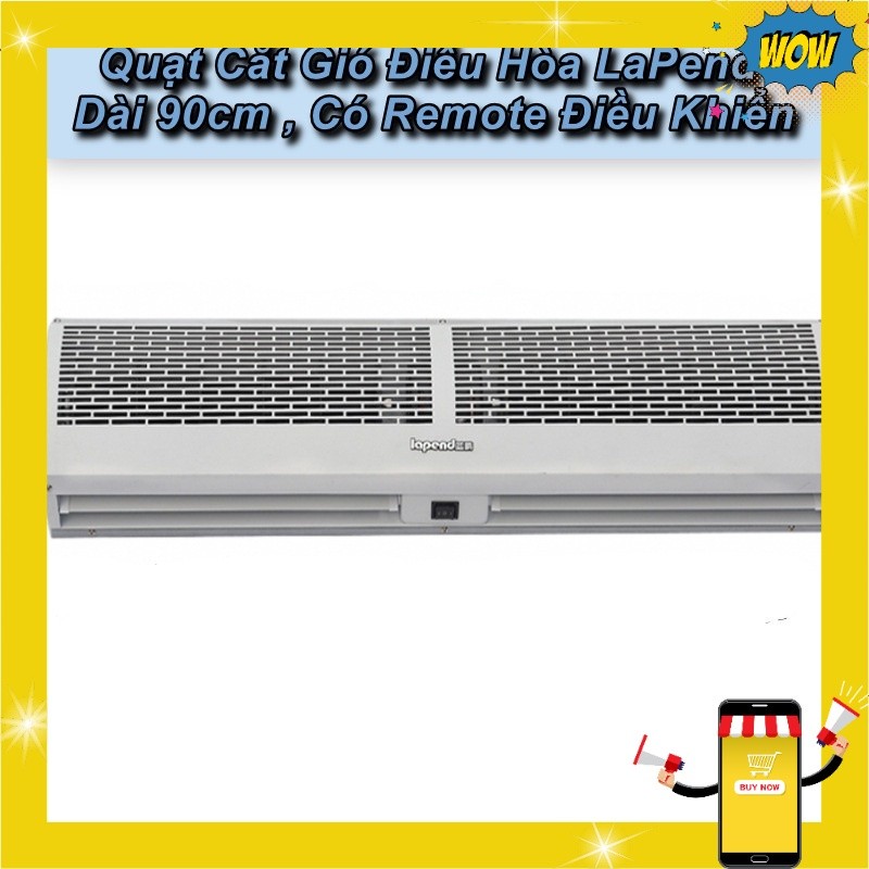 [HCM] - Quạt Cắt Gió Điều Hòa LaPend Dài 90cm , Có Remote Điều Khiển - Euro Outlet VN