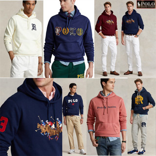 Ralph Lauren Polo Nam Dài Tay Áo Chui Đầu Áo Khoác Thêu logo Cotton Nguyên Chất Thường Ngày Dài Tay Áo Chui Đầu Nam