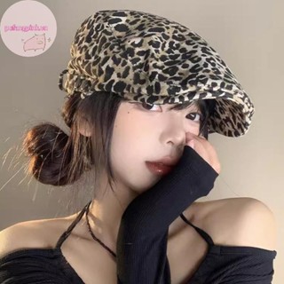 Pufangpink Vintage Da Báo-Print Beret Hipster Sunwear Họa Sĩ Mũ Nghệ Thuật Thường Ngày Nữ Niche Thiết Kế Thời Trang Mũ Nồi Vịt Mũ VN