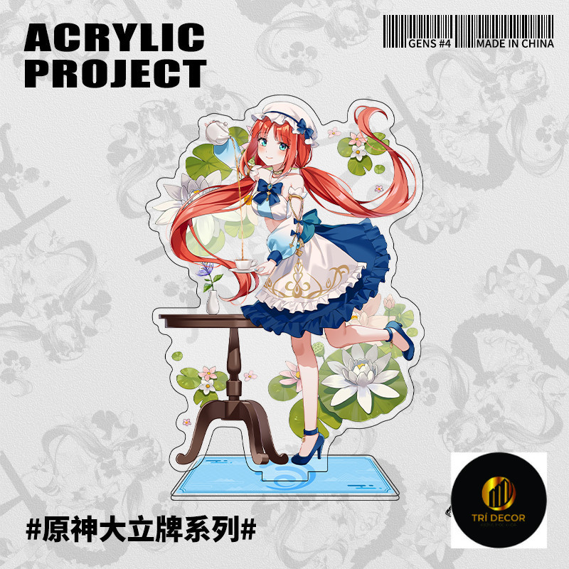 Móc Khoá, Mô Hình Standee Game Anime Genshin Impact Nhân vật Nilou Trang Trí Bàn Học, Làm Việc