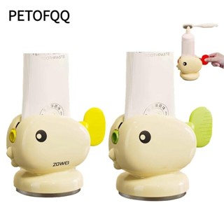 Hộp đựng kem đánh răng PETOFQQ, Máy ép kem đánh răng cá voi bằng tay không đục lỗ, Giá đựng đồ dễ thương Phụ kiện phòng tắm Cốc hút Cán Máy ép kem đánh răng