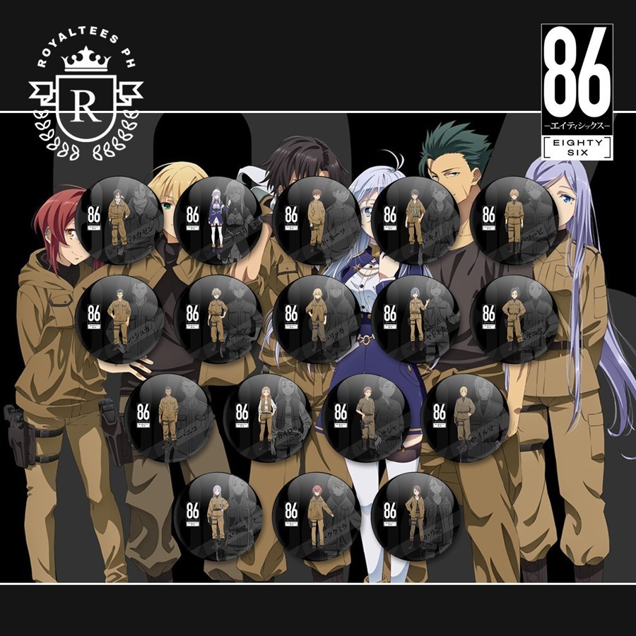 [ PIN ] 86 Eighty-Six Anime Button Pins / Badge Batch 2 - Size To 58mm - Ghim Anime Hình Tròn [ FREE