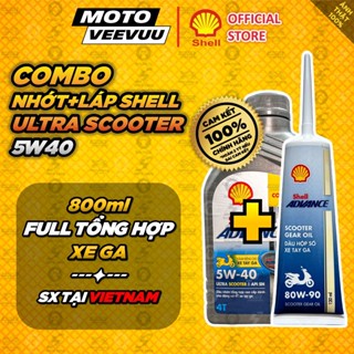 [MTVV] Nhớt XE GA SHELL Advance Ultra Scooter 5W-40 800ml 100% Tổng hợp<END>