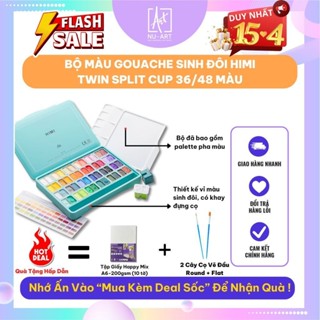 [SIÊU HOT] Bộ màu Gouache Sinh Đôi Himi Twin Split Cup 36/48 Màu