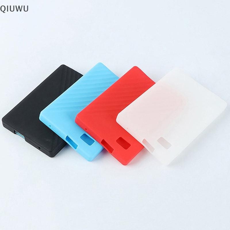 QIUWU Silicone HDD Case Túi Bảo Vệ Ổ Cứng Bìa Đĩa Bảo Vệ Da Cho Western Digital My Passport 4T 5T.