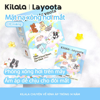  Mặt nạ xông hơi mắt Kilala  10 miếng  thư giãn vùng da mắt vải không dệt êm dịu thân thiên với da kết hợp keo dính và hạt sinh nhiệt tạo cảm giác ấm lên ở vùng mát giúp thư giãn 10 miếng&1 miếng  