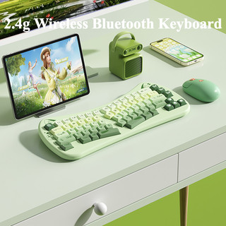 Bow 2.4g Bluetooth Không Dây Chế Độ Kép Bàn Phím Và Chuột Tiện Dụng Thích Hợp Cho Máy Tính Bảng Điện Thoại Bé Gái Văn Phòng K666