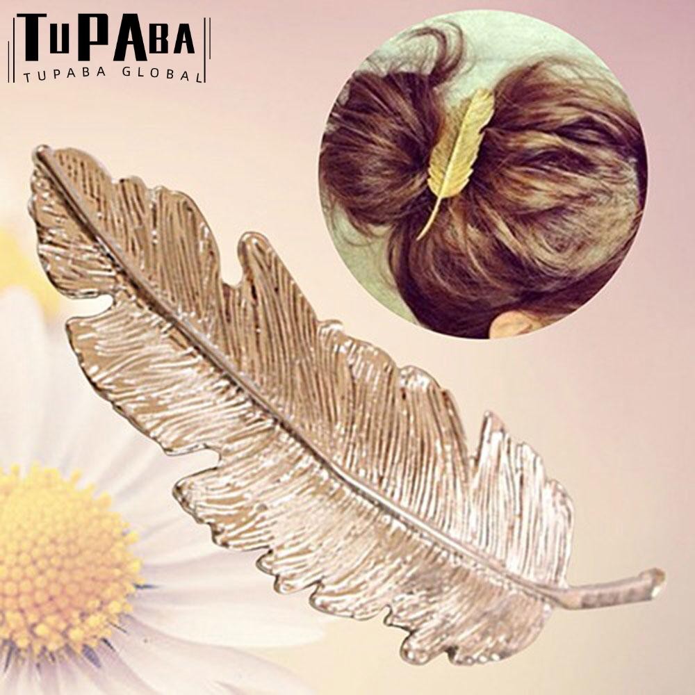 TUPABA  Kẹp tóc hình lông vũ nữ tính trẻ trung