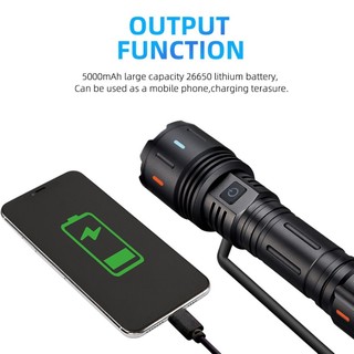 【Anna】LED Flashlight Rechargeable Strong Light TYPE-C USB Charging Waterproof