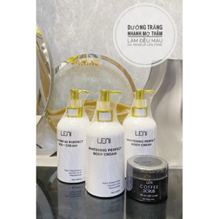 (Kem LENI chính hãng)KEM BODY PERFECT LENI 400ml( kem đêm Tặng 1 tẩy BC và SET Ủ TRẮNG(Dưỡng trắng da,nâng tone makeup )