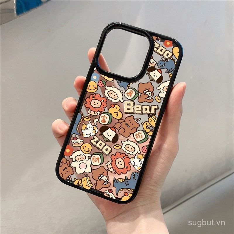 Ốp điện thoại trong suốt dùng cho iPhone 11 xr 11promax 12 13 14 15 16 promax 15Pro 14promax 13proma