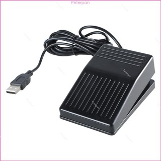 Công tắc bàn đạp chân USB PEPA Chơi game màu đen đơn cho hành động HID có thể lập trình kỹ thuật số C