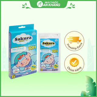  Miếng dán hạ sốt Sakura cho bé  3 gói x 2 miếng  