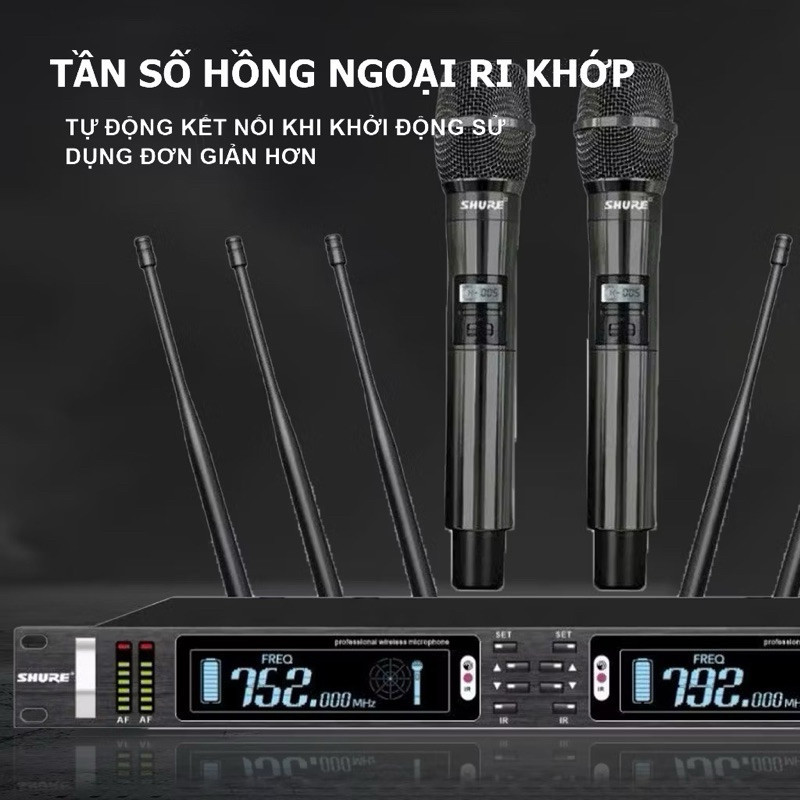 Micro không dây Shure UR20S 6 sóng - Hàng sự kiện - Gia Khang audio