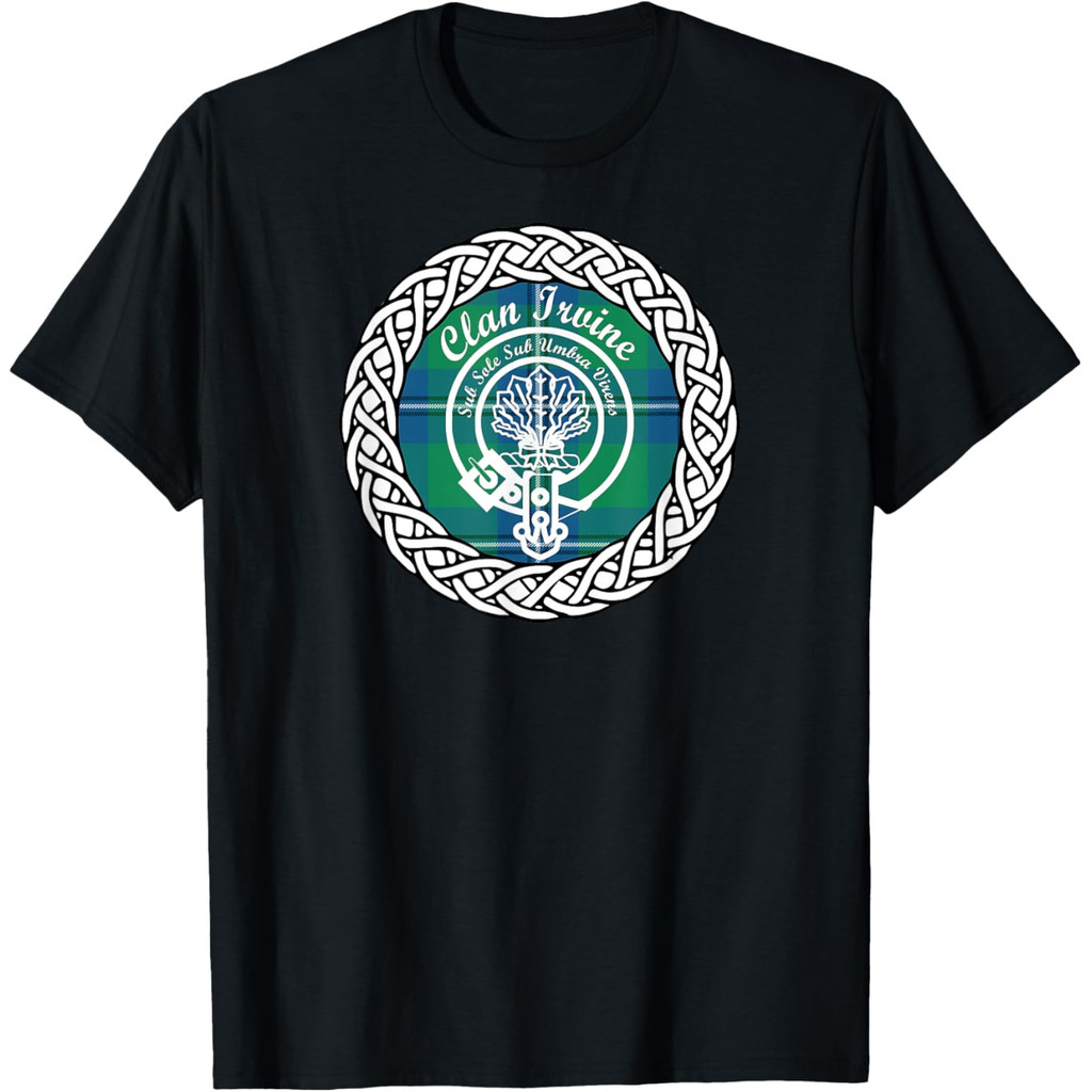 CREST Huy hiệu và áo thun Tartan của Irvine Scottish Clan