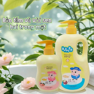 Sữa tắm cho trẻ sơ sinh 2 trong 1 Baby Shampoo Sữa tắm hoa quả Dầu dừa tự nhiên Dầu gội thực vật