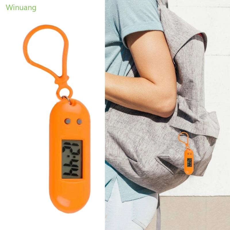 LED Digital Keychain Pocket Watch Mini Portable Clock for Kids and Students Use