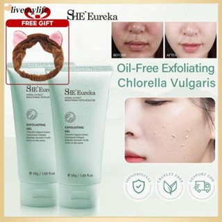  ✨ 【mua 1 tặng 2 She Eureka Exfoliating Gel 100g Gel tẩy tế bào chết cho mặt làm sáng da loại bỏ mụn đầu đen tẩy tế bào chết cho cơ thể làm sáng và nâng tế bào  livemylife  