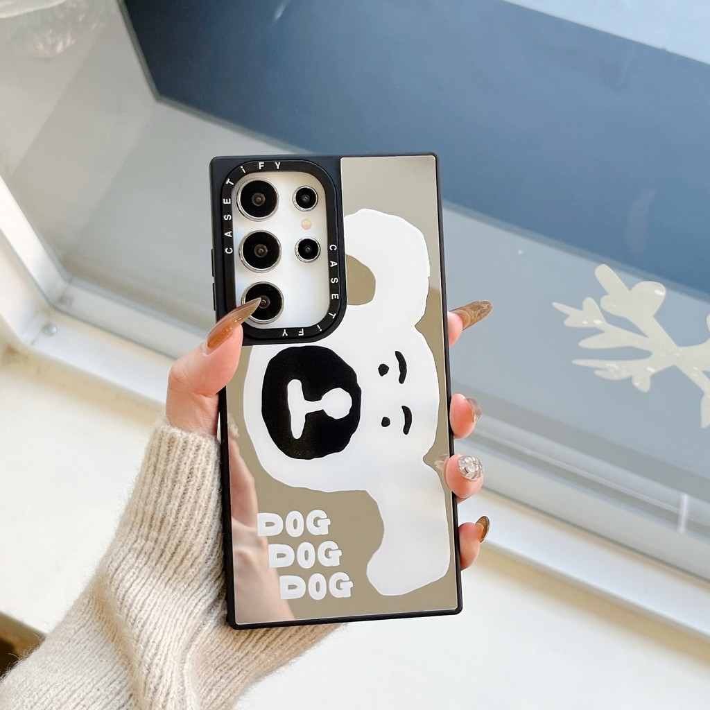 [ABC DOG] Ốp điện thoại gương từ tính CASETIFY thích hợp cho Samsung Galaxy S25 Ultra S24 Ultra S23 