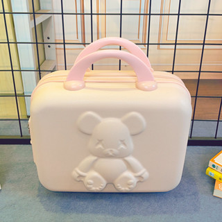 (Có Khóa Mật Khẩu) Cốp Đựng Mỹ Phẩm Gấu Bear, Cốp Đồ Makeup, Cốp Đựng Đồ Trang Điểm Cài Vali có Mật Khẩu