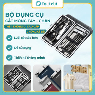 Bộ Dụng Cụ Bấm Móng Tay 8 món/16 món NAGO - Bộ Cắt, Bấm Dũa Móng Tay - Sét Dụng Cụ Làm Móng Cao Cấp.