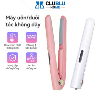 Máy Duỗi Tóc, Máy Uốn Tóc Tạo Kiểu Mini Không Dây 2in1 CHOME WX99 Ion Âm Bảo Vệ Tóc Và Da Đầu