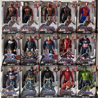  30cm Marvel The Avengers Venom Spider Man Iron Man Captain America Hình Phiên bản âm thanh Đồ chơi mô hình búp bê dạ quang 
