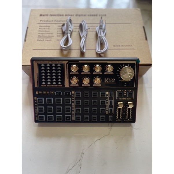 Soundcard K300 PRO MAX bản nâng cấp – Soundcard chuyên thu âm, livestream, karaoke online – Livestre