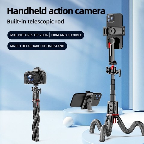 Gậy chụp ảnh tích hợp Tripod cho Điện thoại/ Máy ảnh Rtako C03 Octopus Extendable Tripod Selfie Stic