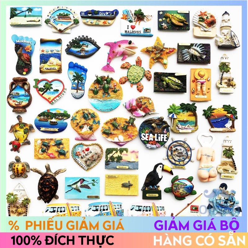 [Magnet] [Nam châm]  Hình Dán Tủ Lạnh Đại Dương