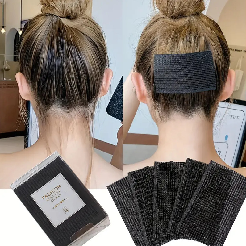 10 Cái / hộp Đập Dán Bài Velcro Dán Mũ Đội Đầu Tóc Dính Tóc Gãy Tóc Dán Đầu Dán Velcro Dán Tóc Dính 