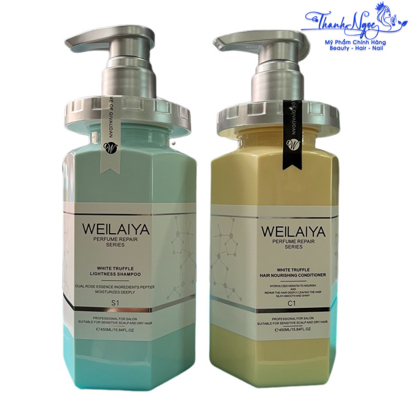 Dầu Gội Phục Hồi Đa Tầng Nấm White Truffle Weilaiya 450mlx2 [ TN ]