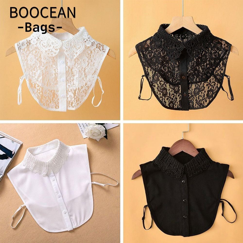 Cổ áo giả BOOCEAN, Ren cổ giả có thể tháo rời DIY, Khăn choàng cổ có thể tháo rời quấn nữ bé gái